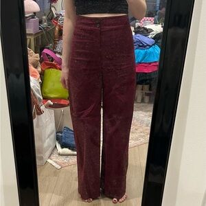 DONATED✖️ 
Burgundy High-Waisted Pants